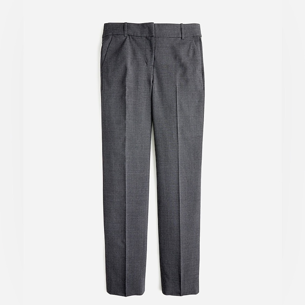 J Crew Cameron slim cropped pant in four-season stretch in Grey- Size 12